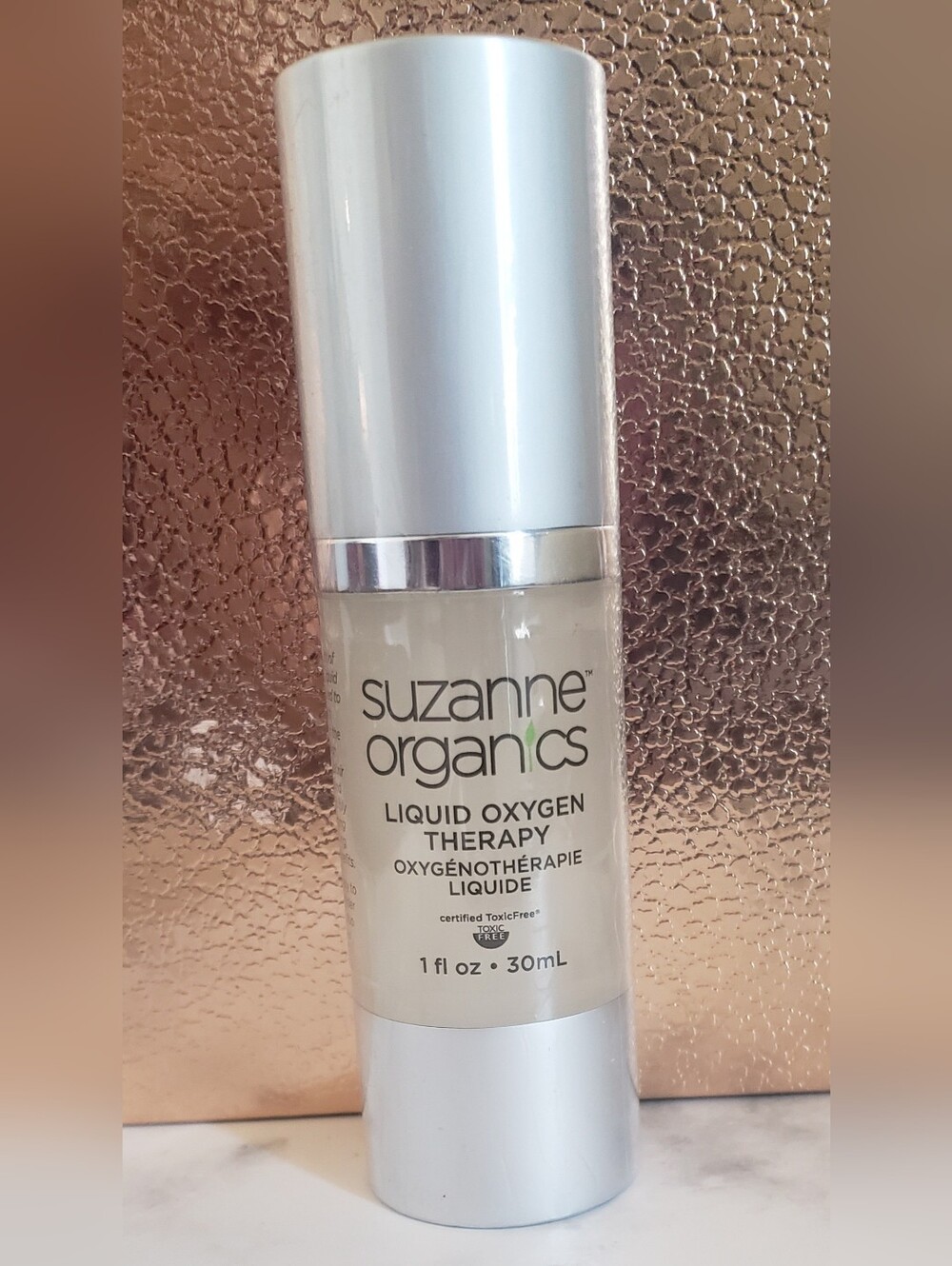 NEW Suzanne Somers‎ Organics Liquid Oxygen Therapy Facial Serum 1 oz 30 ml